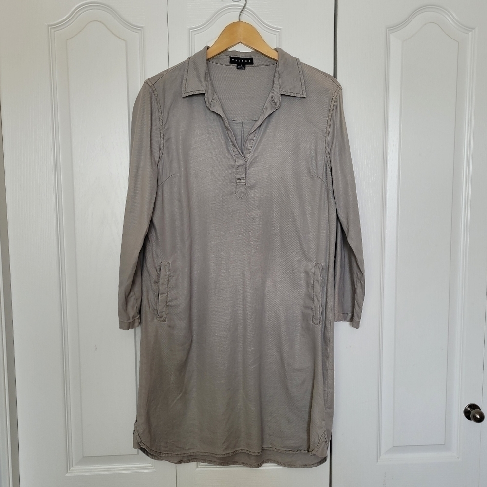 TRIBAL Linen Blend Tunic Top